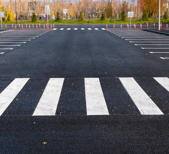 asphalt paving job